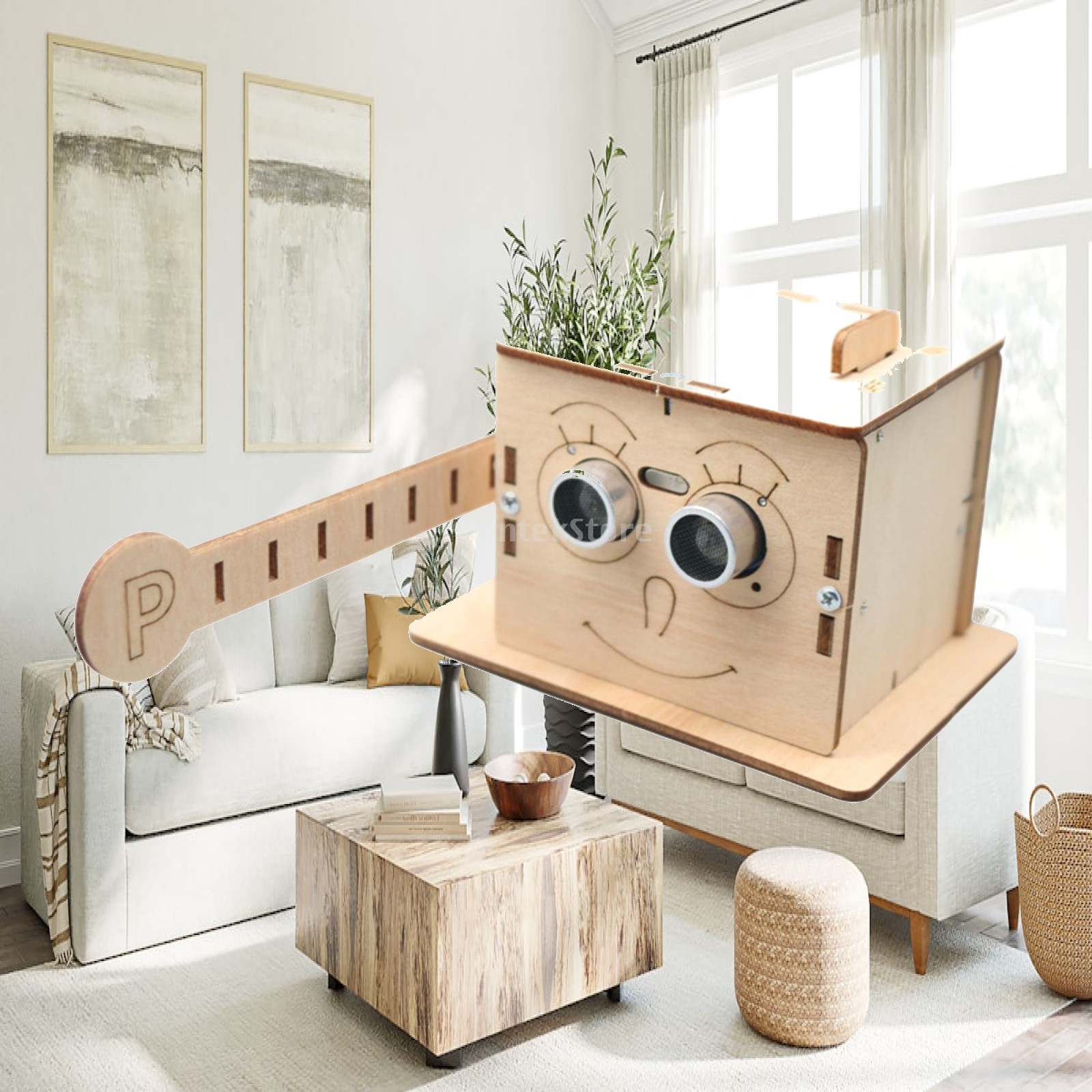 Diy Electronics Kids - Houten speelgoedset Smart Barrier Gate Assembly