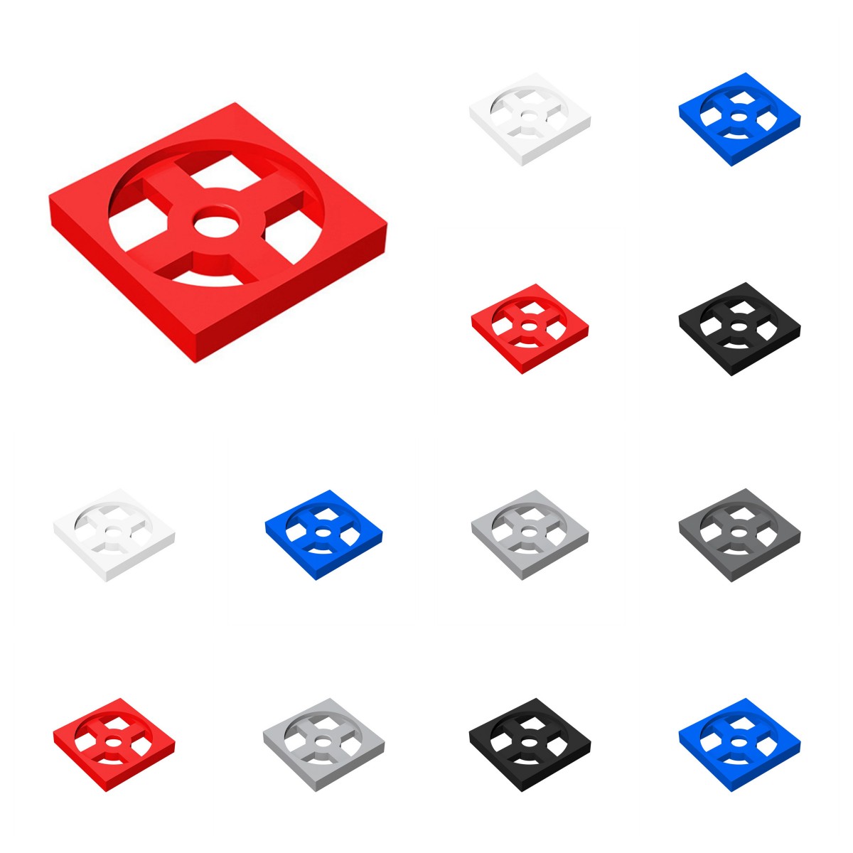 Diy Lego Electronics - 50 stks 3680 3679 Draaitafel 2x2