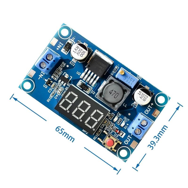 Diy Electronic - LM2596 voedingsmodule met display 3A 2.5-40V
