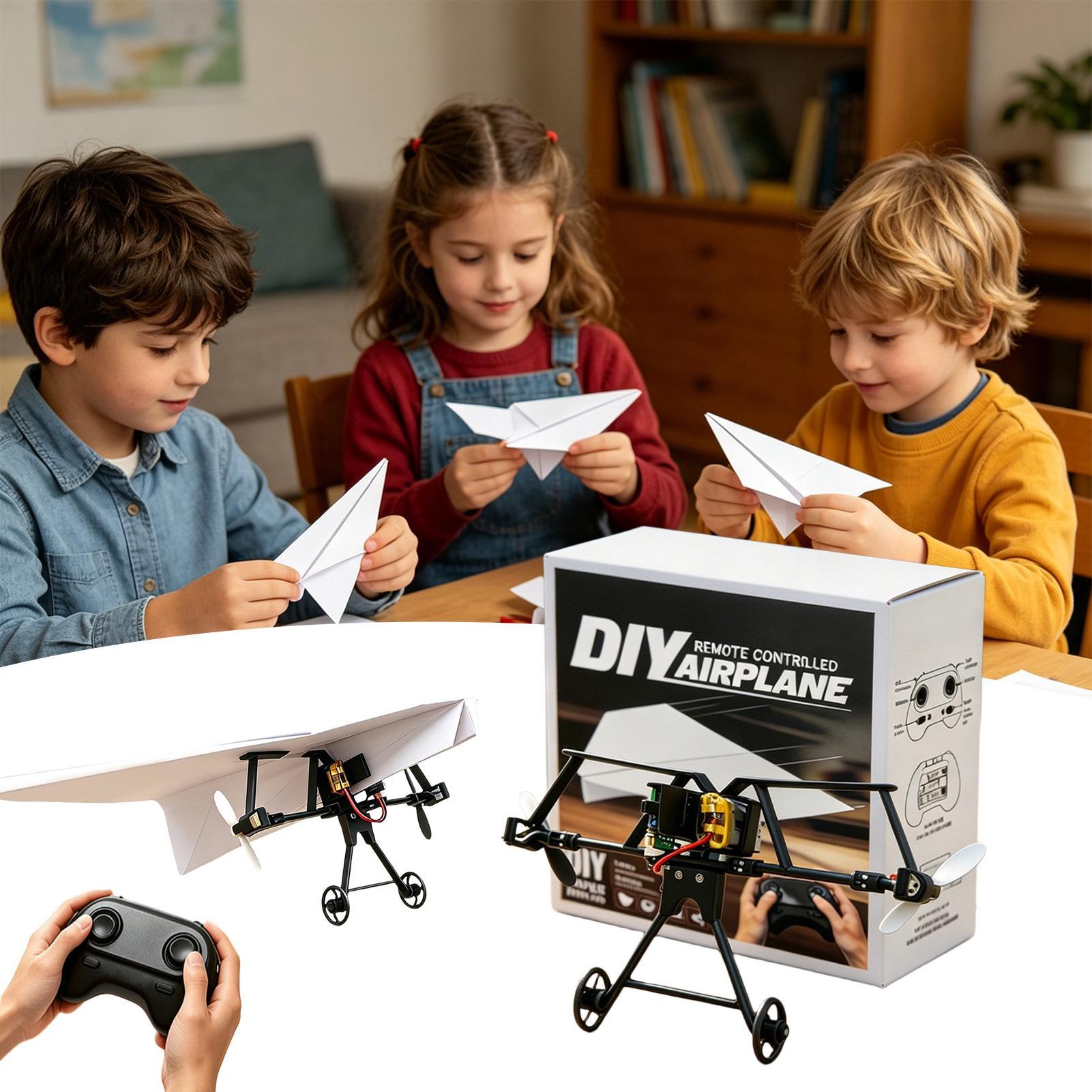 Diy Electronics Kids - DIY RC Papieren Vliegtuig Kit Speelgoedvliegtuig