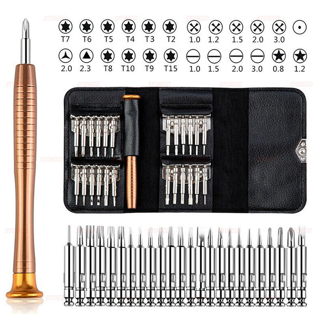 Diy Electronics Com - 25-in-1 precisie schroevendraaierset multifunctionele Torx schroevendraaierbits