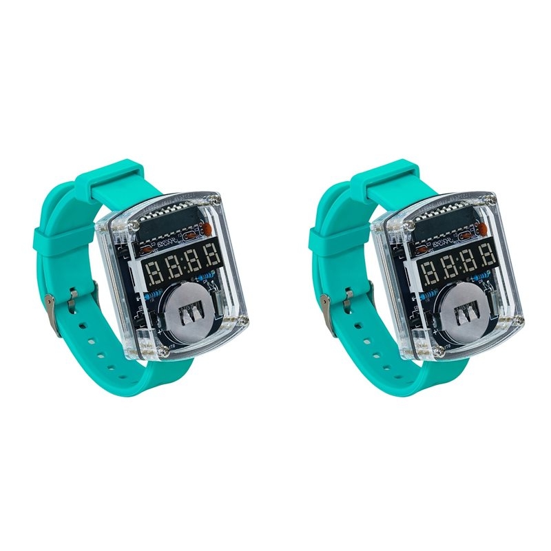 Diy Electronics Watch - 2X DIY Horloge LED Horloge Elektronische