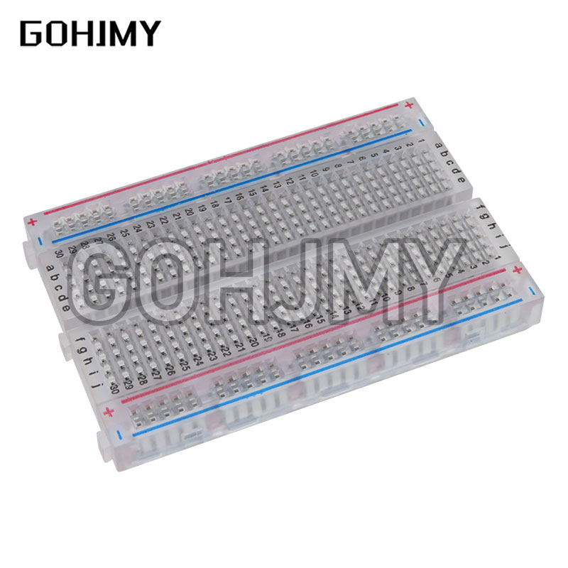 Diy Electronics Breadboard - 10 Stuks Transparante Mini Broodplank/Breadboard 8.5Cm