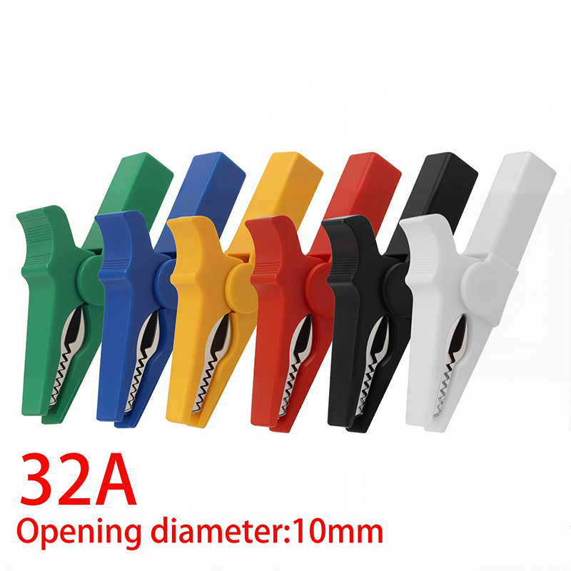 Crocodile Clip Set - 6pcs Alligator Clips 55mm Batterij Test