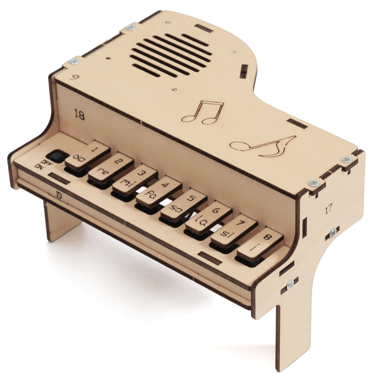 DIY Houten Elektronische Piano - Diy Electronics Kids recensie en prijs