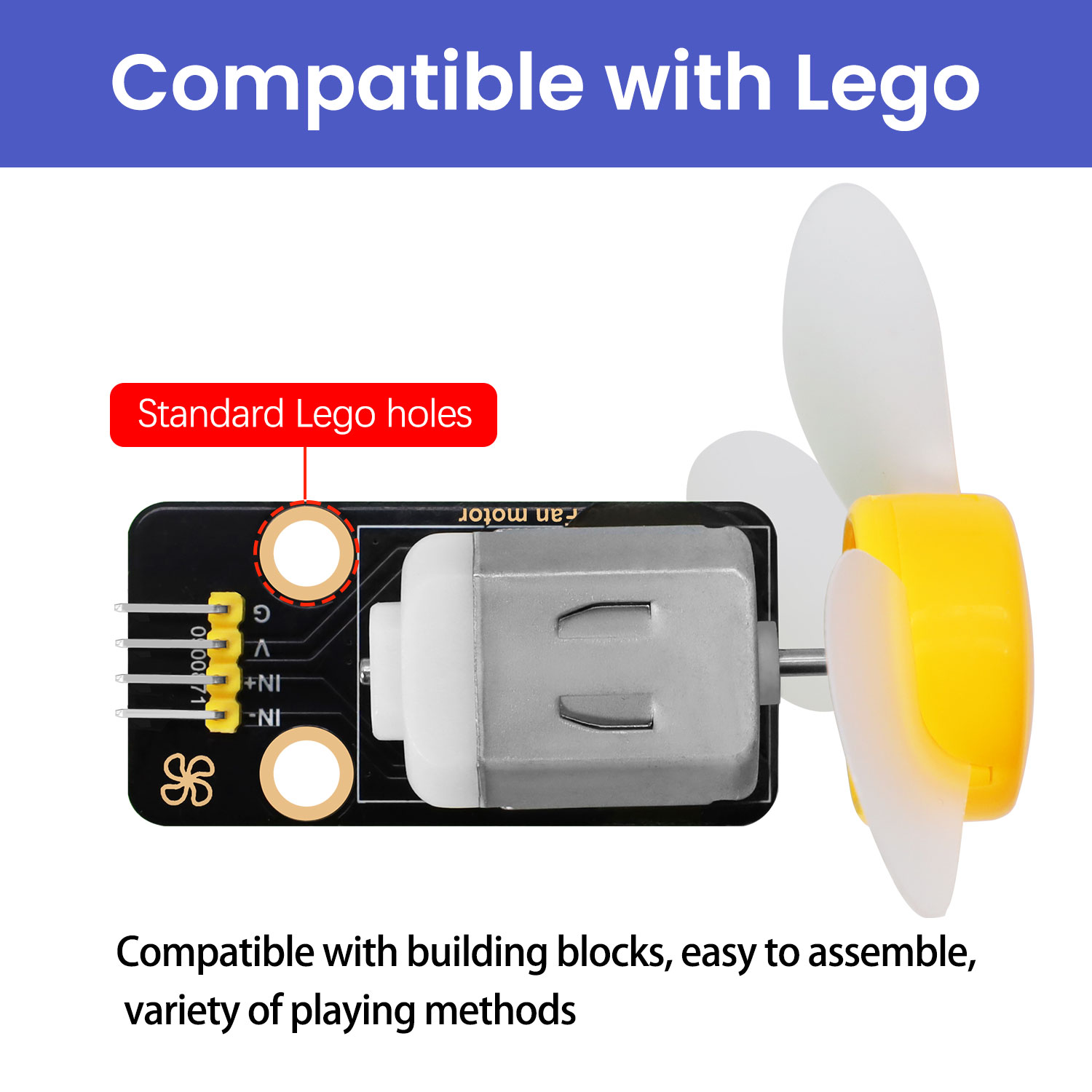 DC 3-6V 130 Motorventilatormod - Diy Lego Electronics recensie en prijs