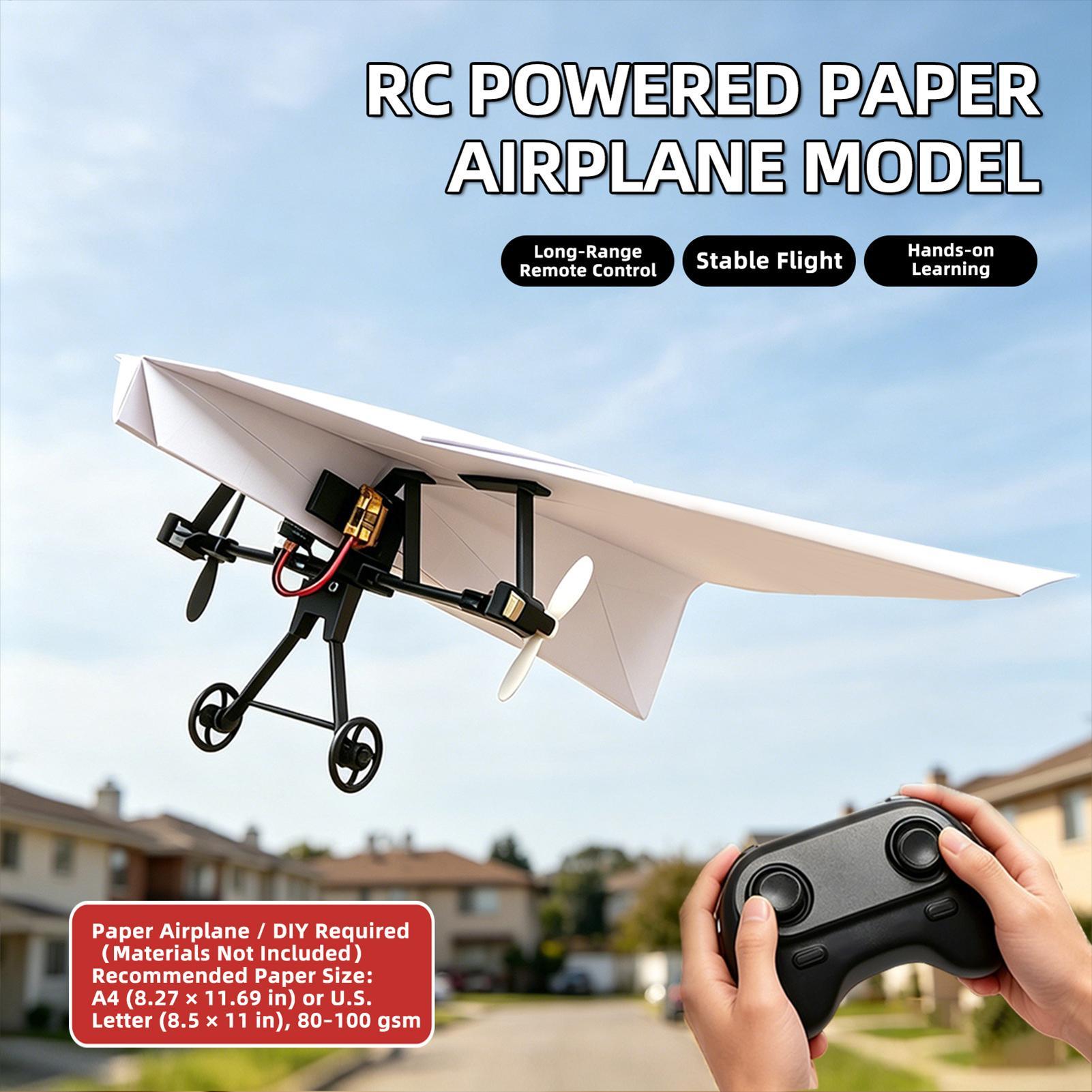 DIY RC Papieren Vliegtuig Kit  - Diy Electronics Kids recensie en prijs