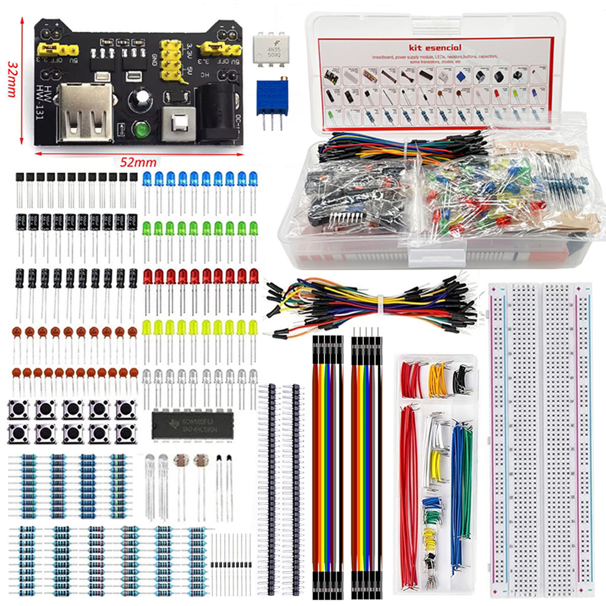 Breadboard 830-punts DIY Elekt - Diy Electronics Breadboard recensie en prijs