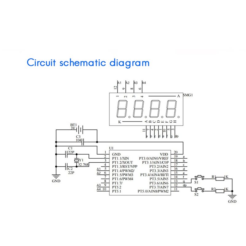 2X DIY Horloge LED Horloge Ele - Diy Electronics Watch recensie en prijs